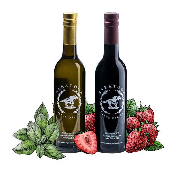 Strawberry Balsamic Vinegar Basil Olive Oil Pairing