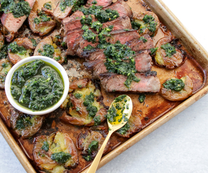 biron strip steaks with chimmichurri