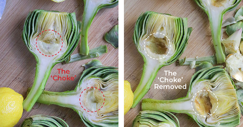 Removing 'the choke' from the artichoke